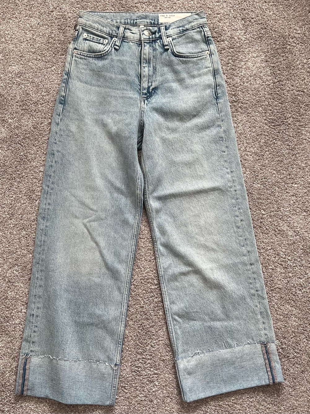 Rag & Bone Andi high rise ankle wide leg jeans NWT
